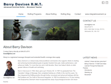 Tablet Screenshot of barrydavison.com